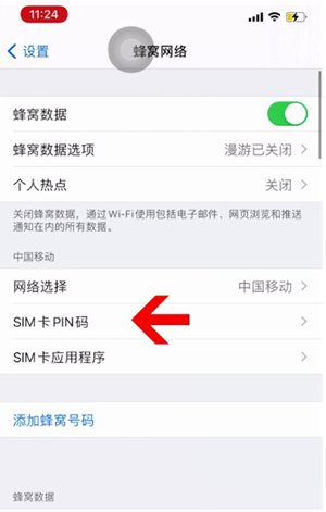 宽城苹果14维修网分享如何给iPhone14的SIM卡设置密码 